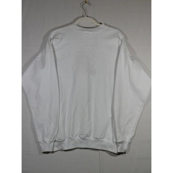 Vtg MC Energy Sportswear Sweatshirt Womens L White Embroidered USA Teddy Bear - Picture 8 of 11